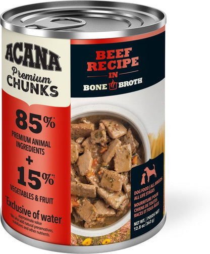 ACANA Premium Chunks Beef Recipe Wet Dog Food