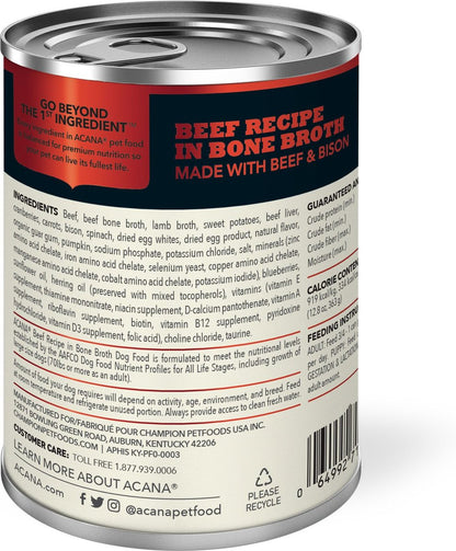 ACANA Premium Chunks Beef Recipe Wet Dog Food