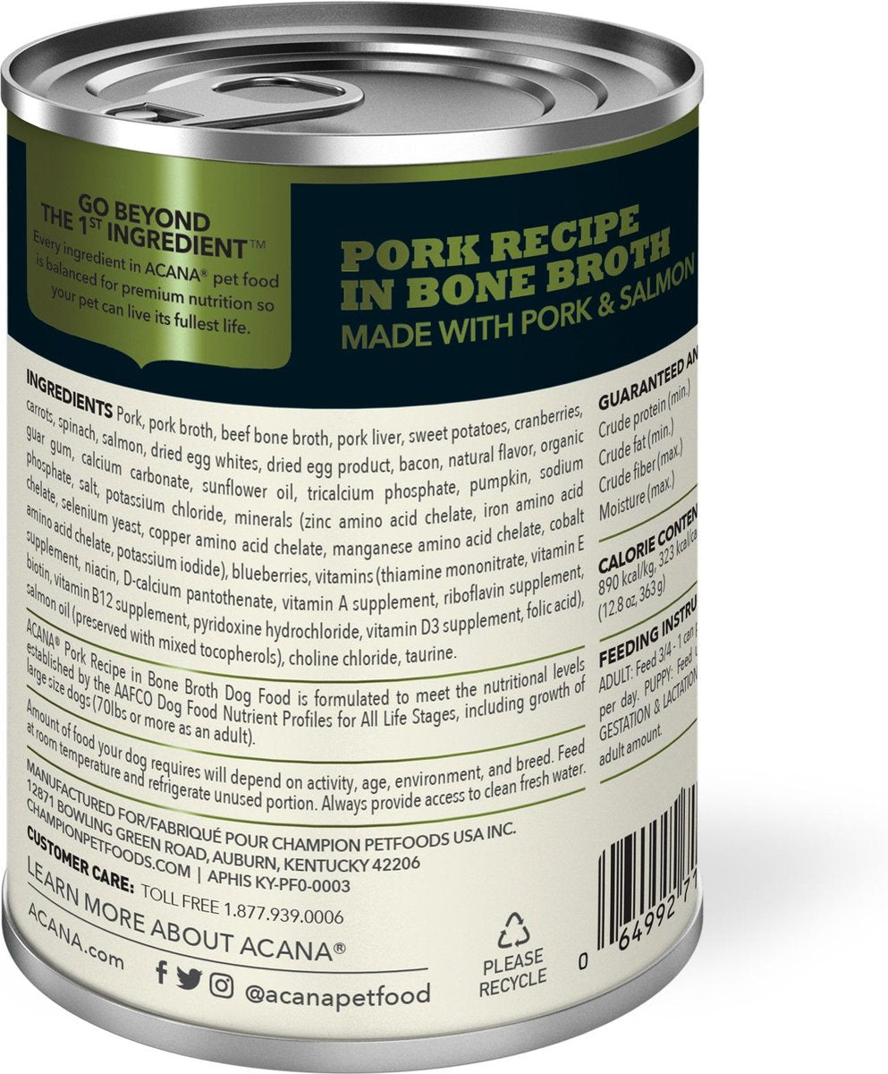 ACANA Premium Chunks Pork Recipe Wet Dog Food
