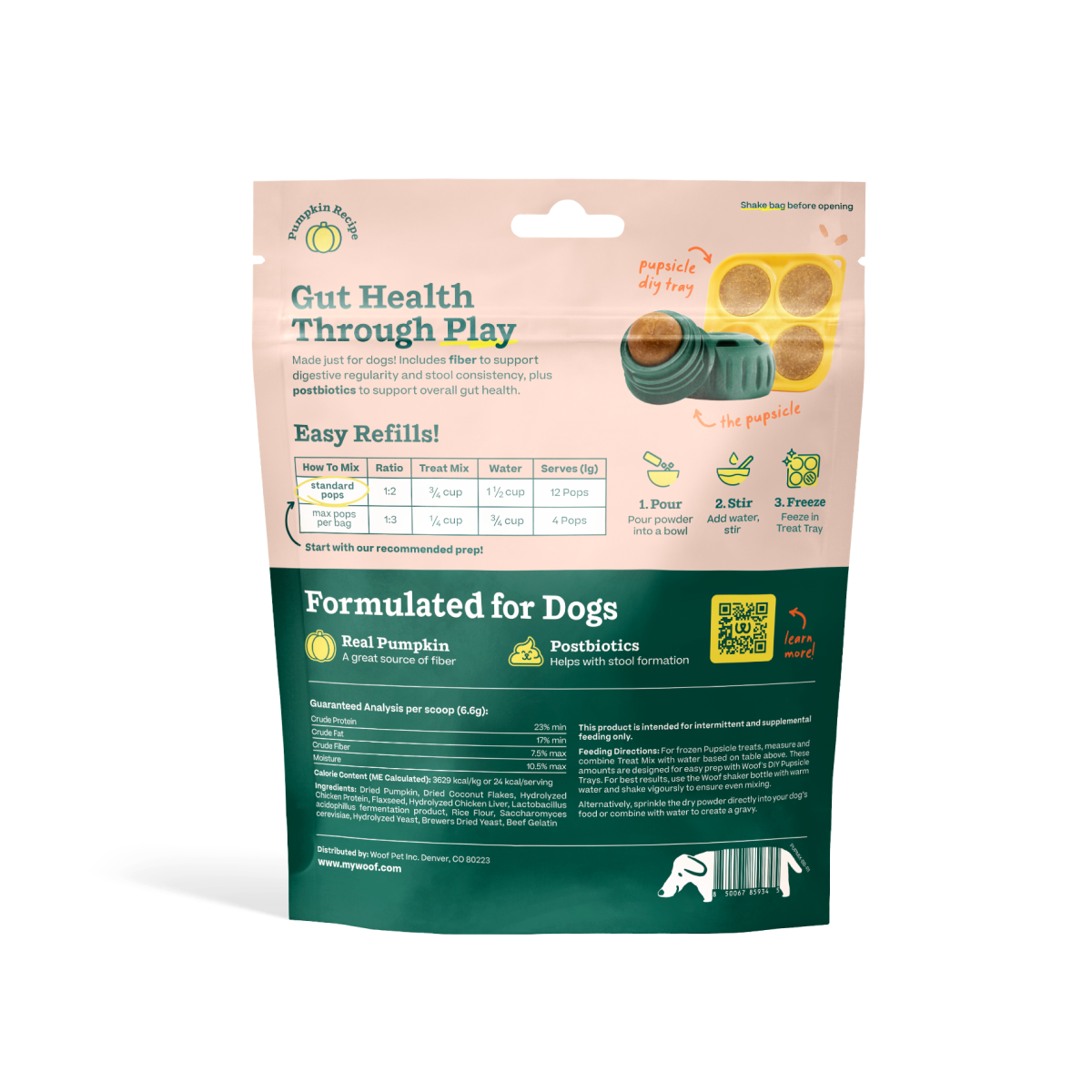 Woof Pupsicle Treat Mix, Balanced Belly