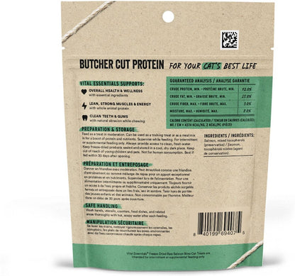 Vital Essentials Salmon Bites Freeze-Dried Raw Cat Treats