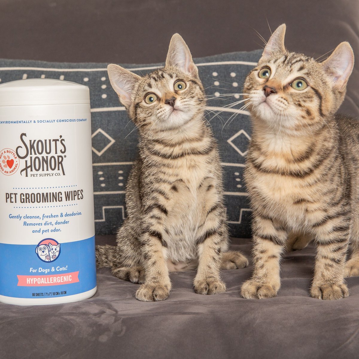 Skout’s Honor Grooming Wipes for Dogs and Cats, 80 count