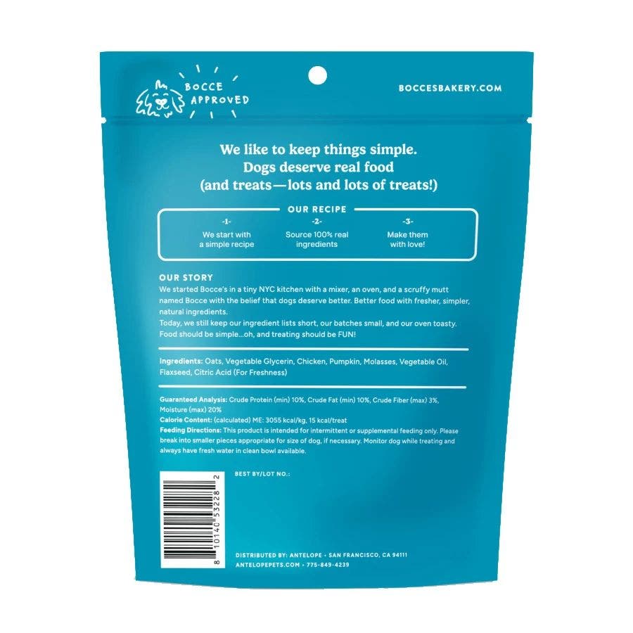 Bocce's Holiday Reindeer Tracks Soft & Chewy Dog Treats