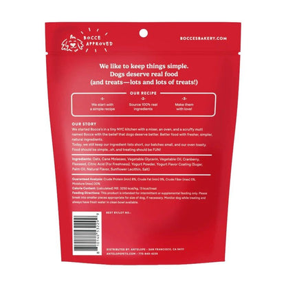 Bocce's Holiday Frosted Cran Crumble Soft & Chewy Dog Treats