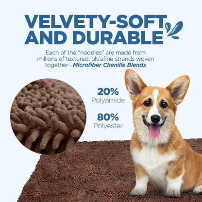 Soggy Doggy Ultra-Absorbent Doormat, Dark Chocolate