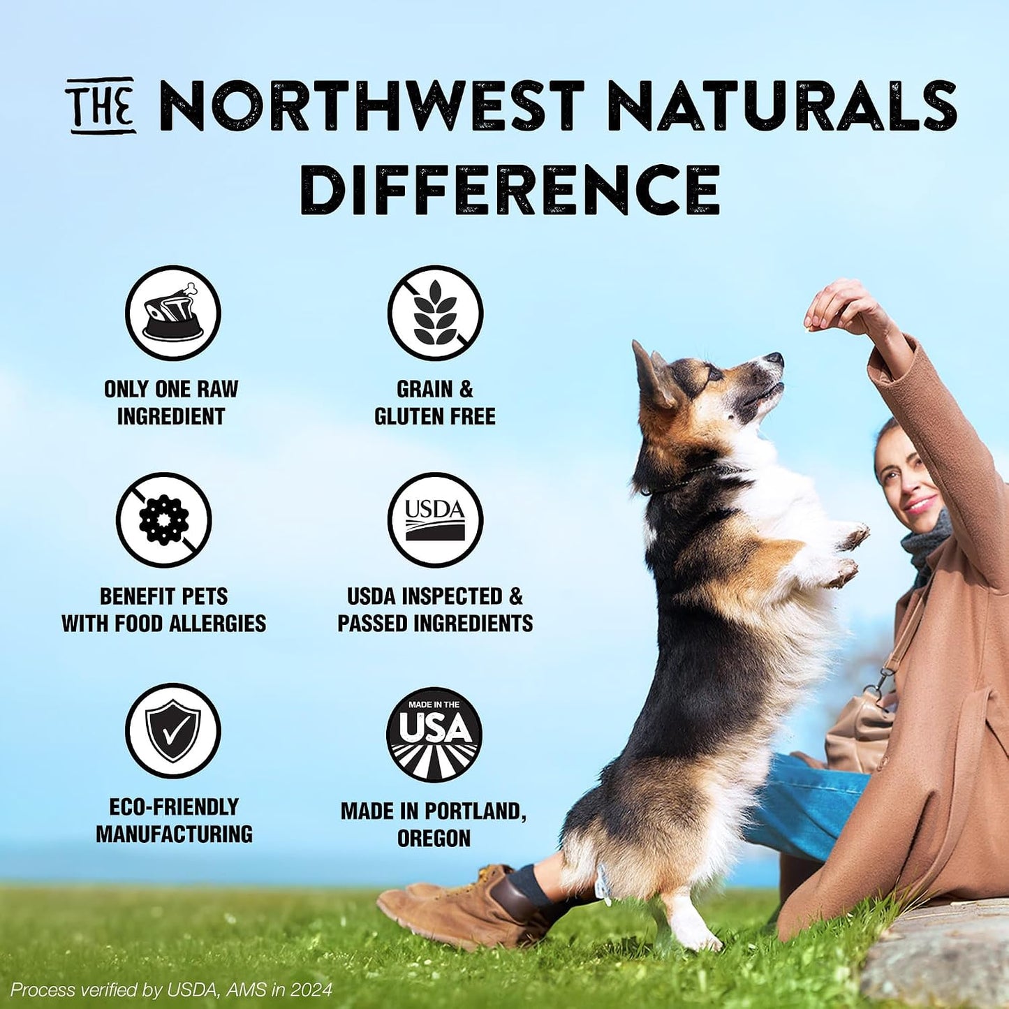 Northwest Naturals Raw Rewards Chicken Neck Freeze Dried Treats for Dogs and Cats
