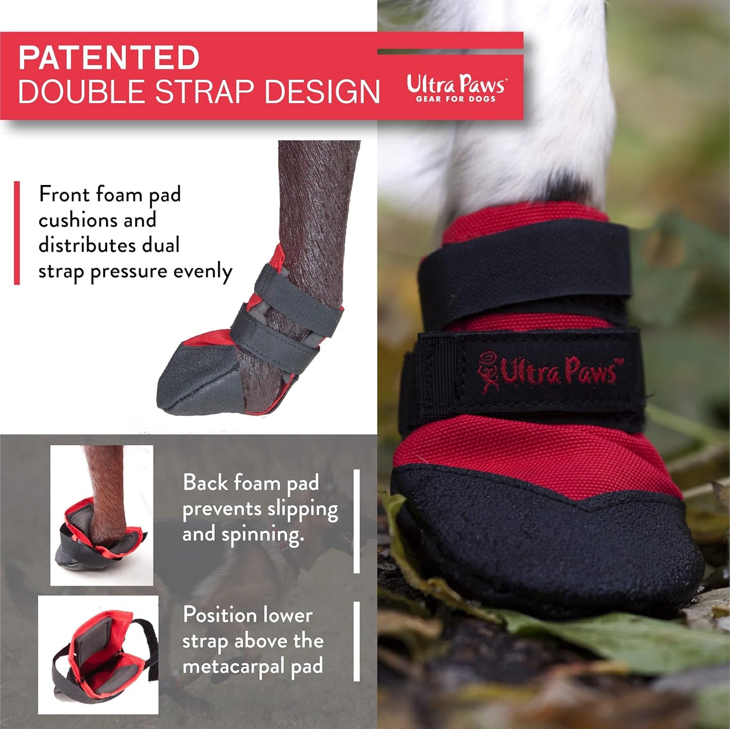 Ultra Paws Durable Paw Protector Dog Boots