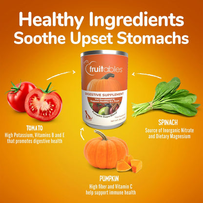 Fruitables Pumpkin and Ginger SuperBlend Digestive Supplement for Dogs and Cats