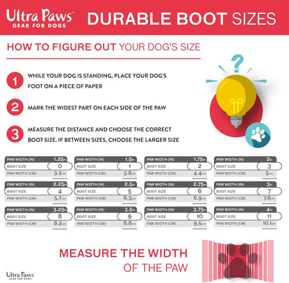 Ultra Paws Durable Paw Protector Dog Boots