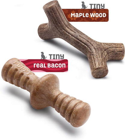 Benebone Maplestick/Zaggler Puppy Chew Toy (2-Pack)