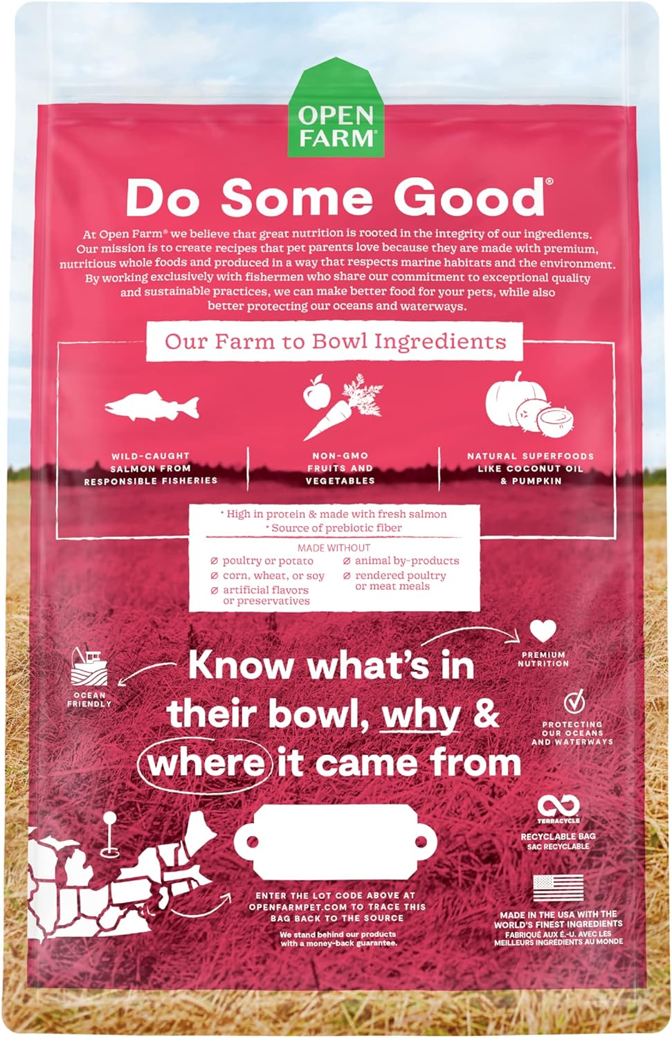 Open Farm Grain Free Wild Salmon Dry Dog Food