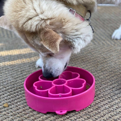 SodaPup Slow Feeder Bowl, Flower