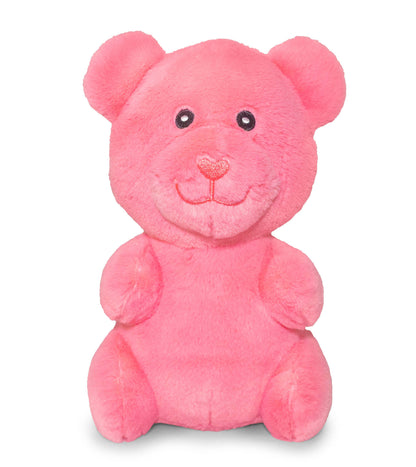 ThoozyPet Gummy Bear Plush Dog Toy, Pink, 10"