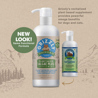 Grizzly Grizzly Algal Plus Omega Fatty Acids Supplement for Dogs and Cats