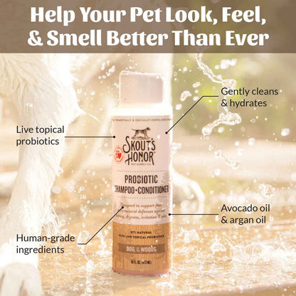 Skout’s Honor Probiotic Shampoo+Conditioner Dog of the Woods, 16-fl oz bottle