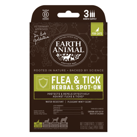 Earth Animal Natural Flea & Tick Herbal Spot-On Treatment