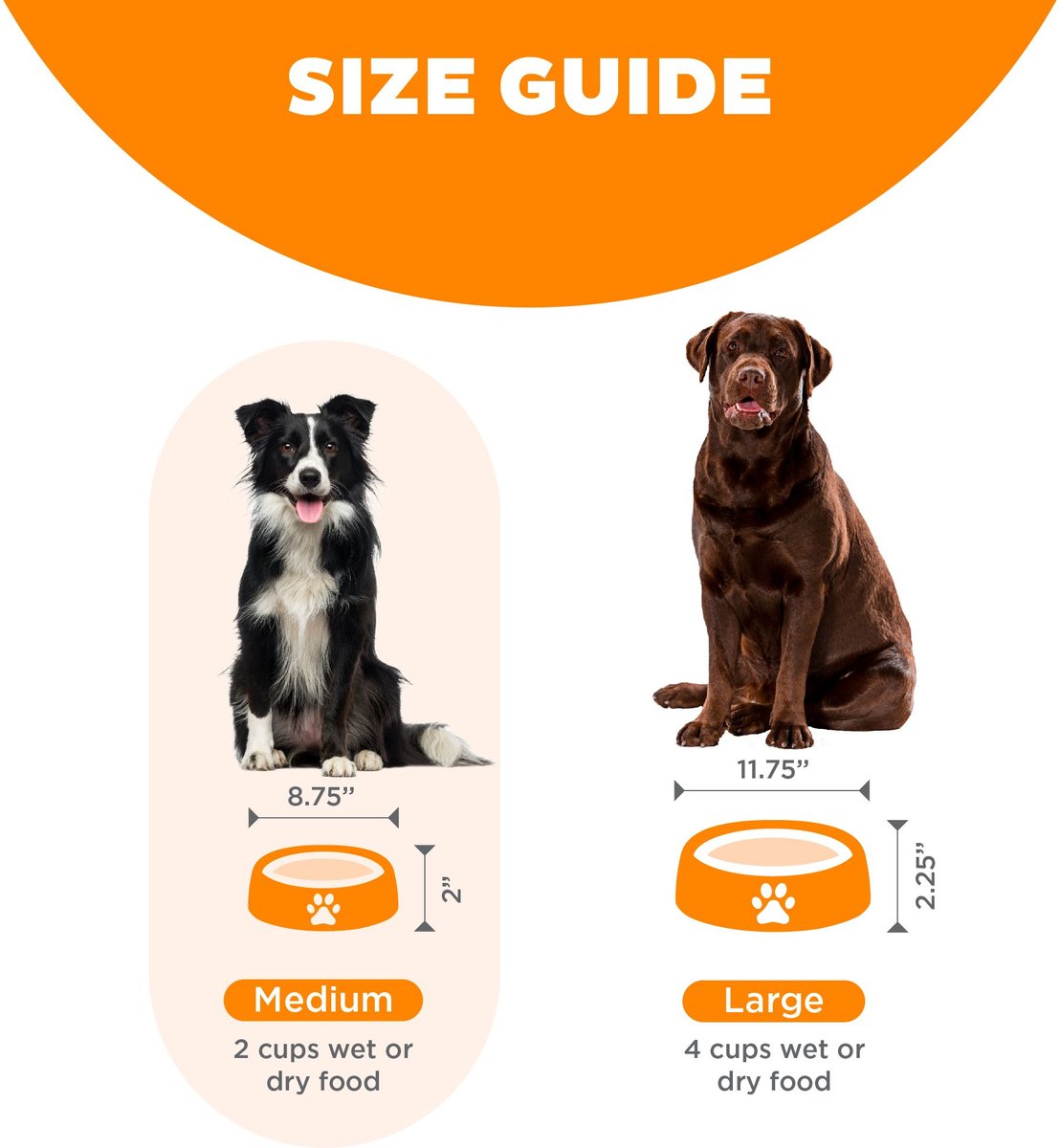 Outward Hound Fun Feeder Slo Bowl, Orange, Large