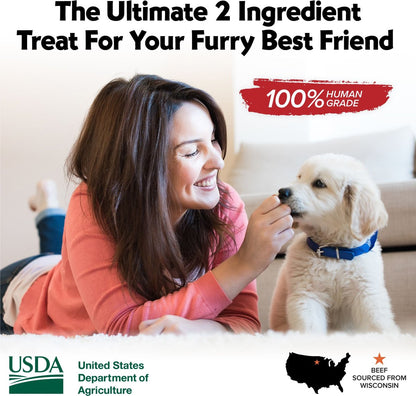 Vitafur Barkin Burger Nature's Beef Dehydrated Dog Treats