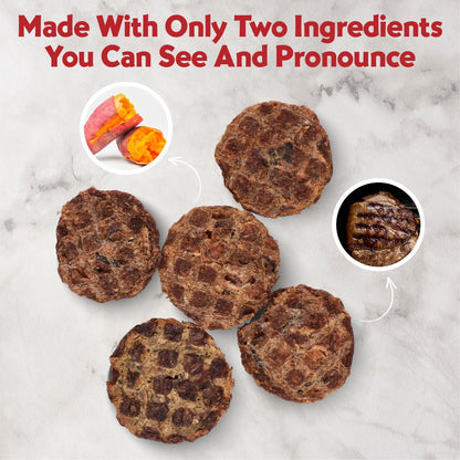 Vitafur Barkin Burger Nature's Beef Dehydrated Dog Treats