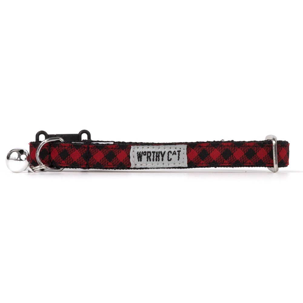 Worthy Cat - Bias Buffalo Plaid Cat Collar