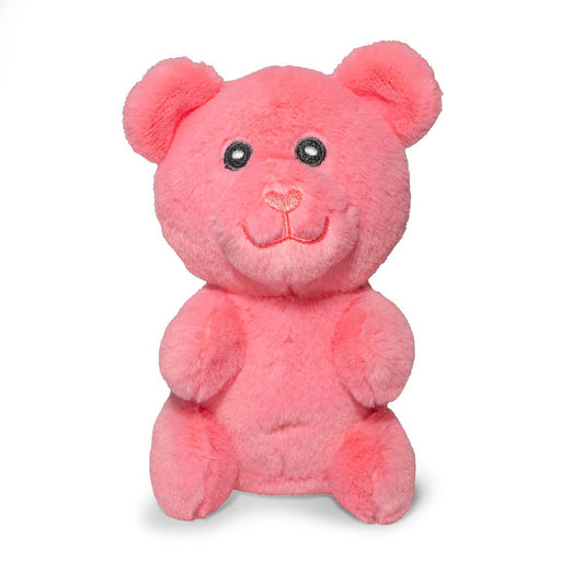ThoozyPet Gummy Bear Plush Dog Toy, Pink, 6"