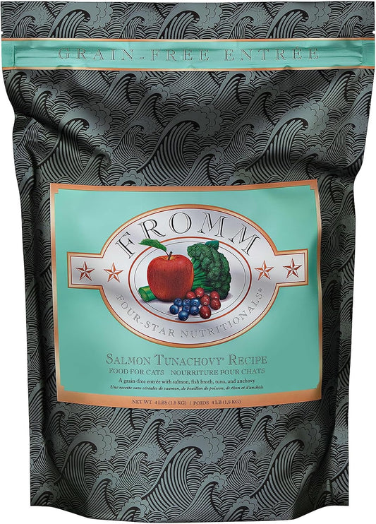 Fromm Four-Star Grain Free Salmon Tunachovy Dry Cat Food