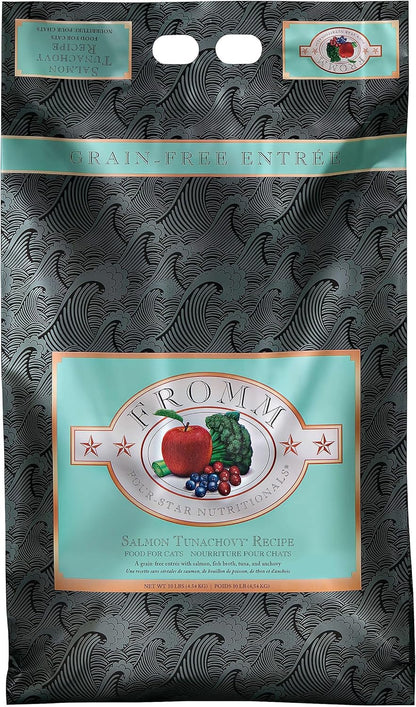 Fromm Four-Star Grain Free Salmon Tunachovy Dry Cat Food