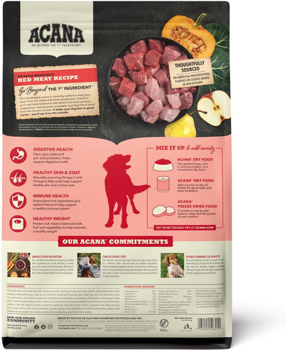 ACANA Grain Free Red Meat Dry Dog Food