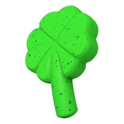 BARK Super Chewer Fur Leaf Clover St. Patrick's Day Dog Toy