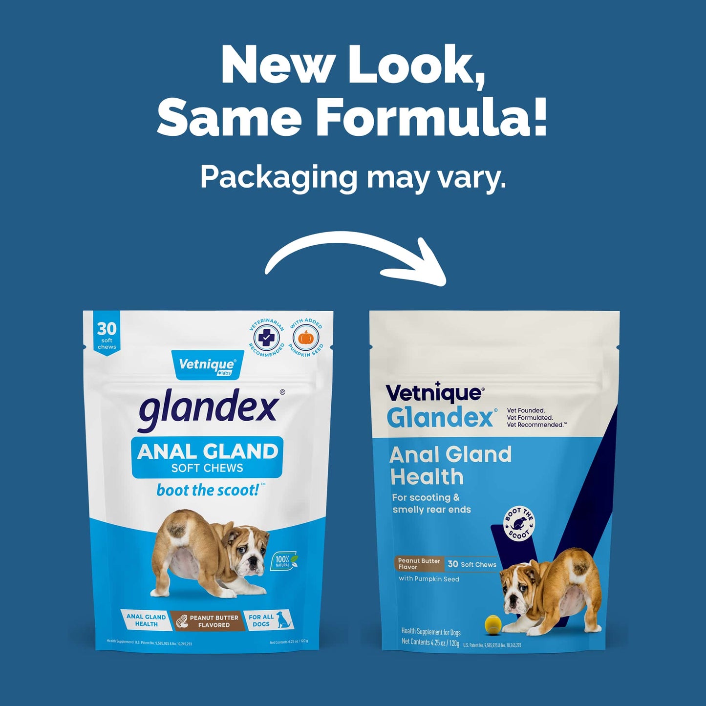 Glandex Anal Gland Support Soft Chews Peanut Butter 30ct