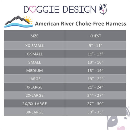 Doggie Design American River Ombre Dog Harness - Limestone Gray