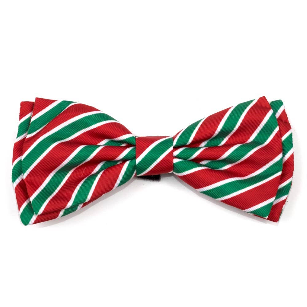 Worthy Dog - Holiday Stripe Bow Tie