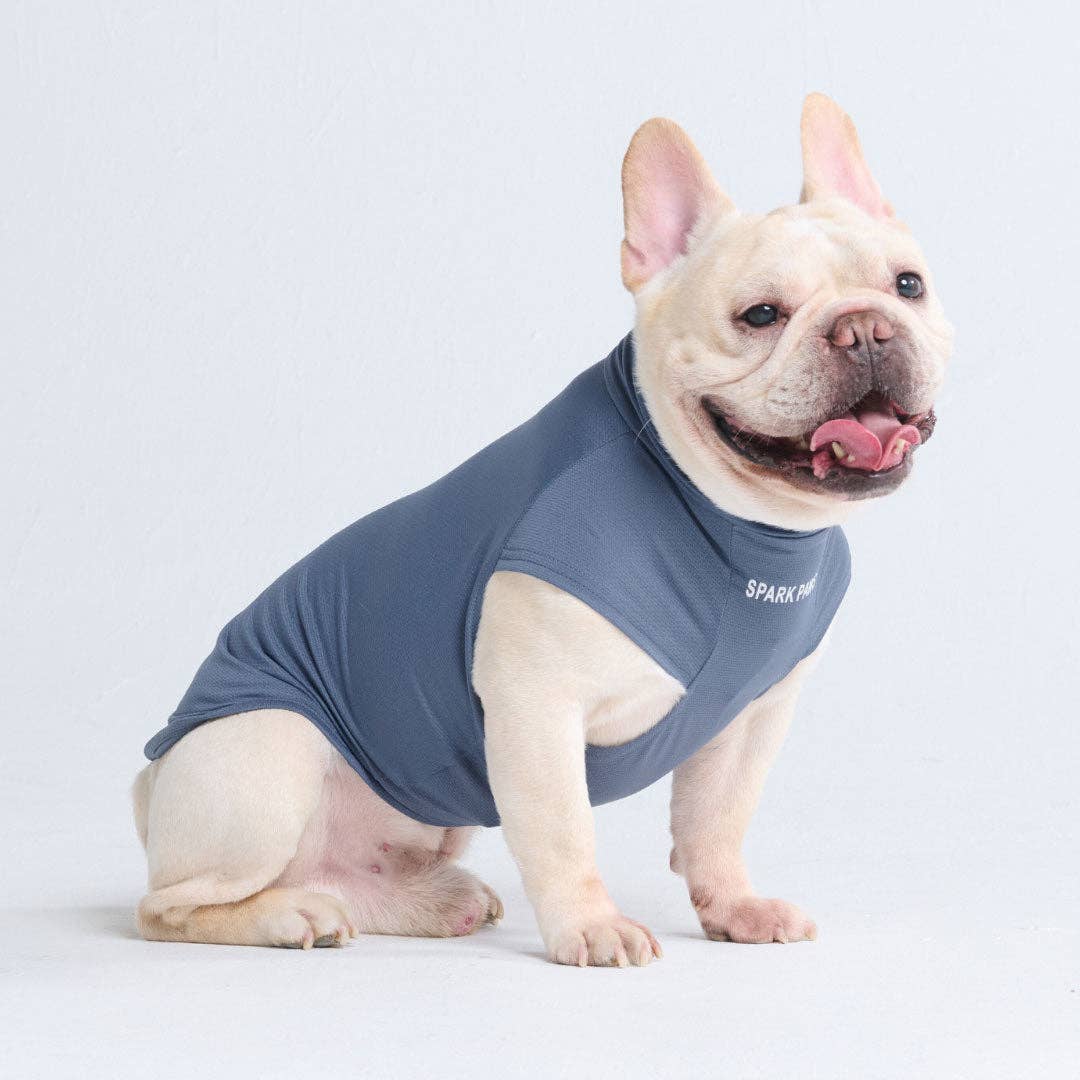 Spark Paws Sunblock Dog T-Shirt - Navy Blue