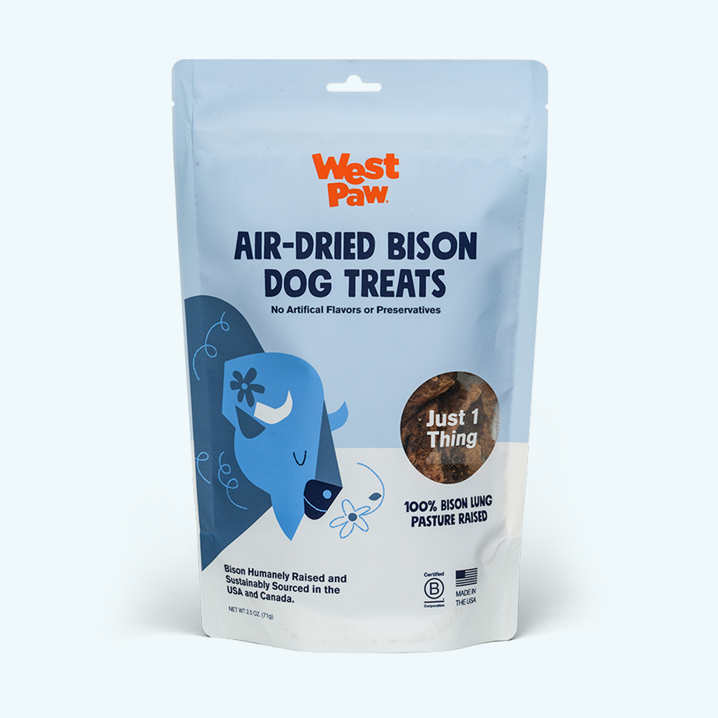 West Paw Air Dried Bison Lung Dog Treats