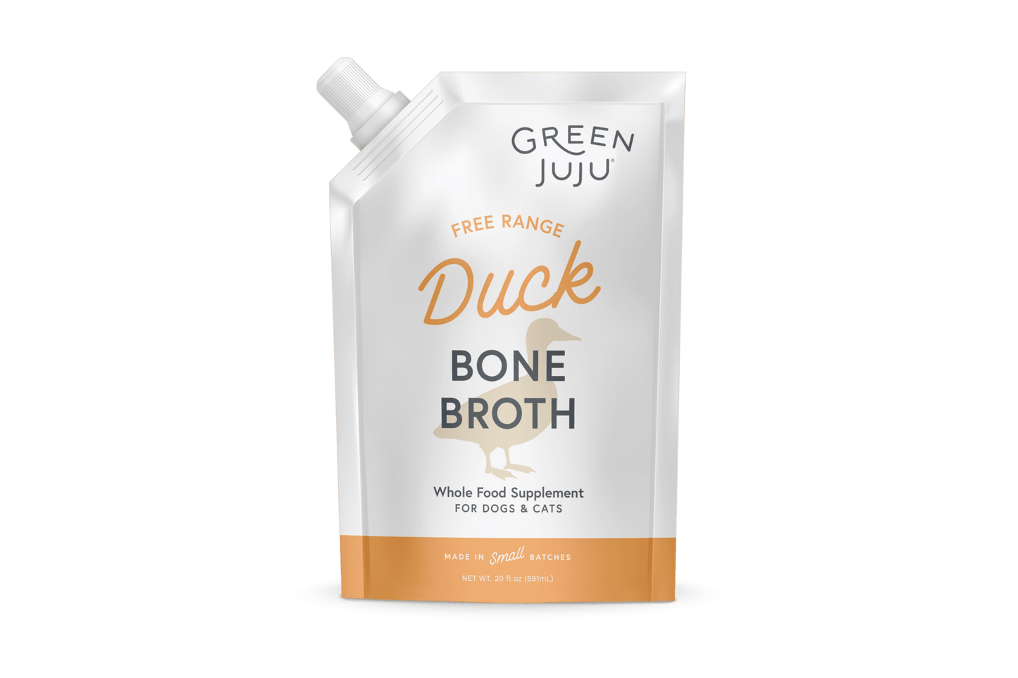 Green Juju Frozen Duck Bone Broth for Dogs and Cats