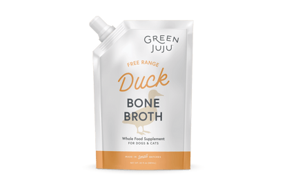 Green Juju Frozen Duck Bone Broth for Dogs and Cats
