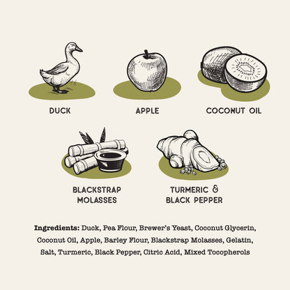 Dog Treat Naturals Superfood Sticks Duck & Apple Dog Treats