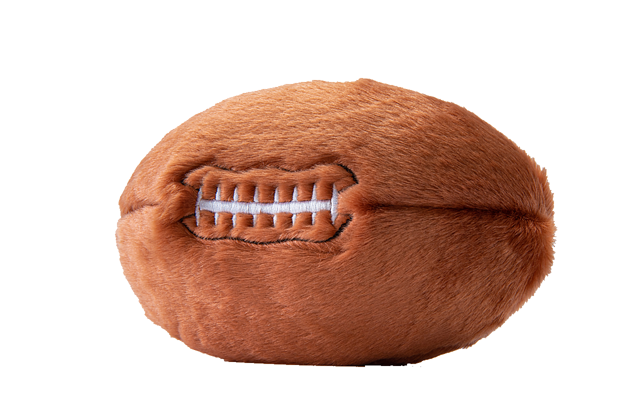 Fluff & Tuff Football Plush Dog Toy