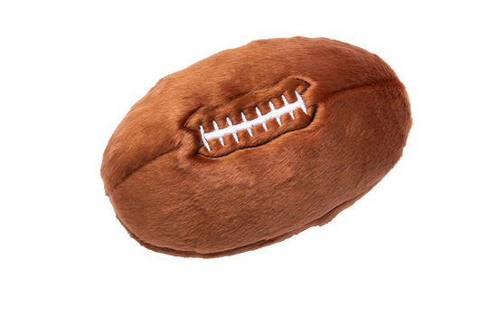 Fluff & Tuff Football Plush Dog Toy