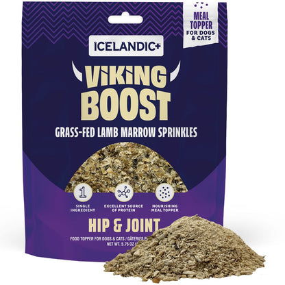Icelandic+ Viking Boost: Grass Fed Lamb Marrow Sprinkles Food Topper for Dogs & Cats