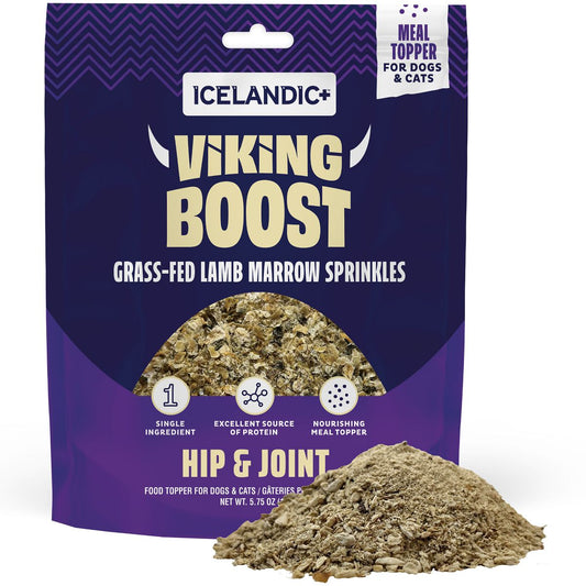 Icelandic+ Viking Boost: Grass Fed Lamb Marrow Sprinkles Food Topper for Dogs & Cats