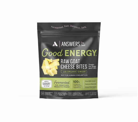 Answers Good Energy Organic Ginger Raw Goat Cheese Bites