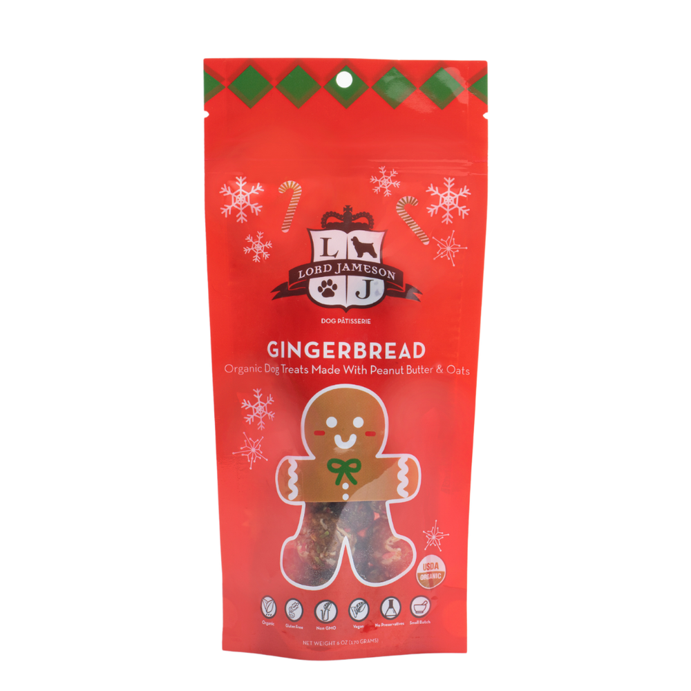Lord Jameson Gingerbread Organic Soft & Chewy Dog Treats
