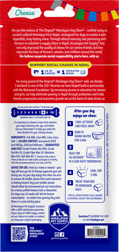 Himalayan Pet Supply Natural Cheese Dog Treats
