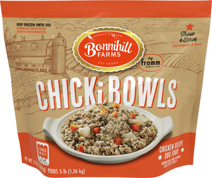 Fromm Bonnihill Farms ChickiBowls Chicken Recipe Gently Cooked Frozen Dog Food