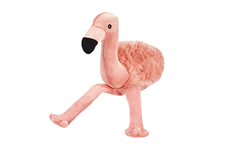 Fluff & Tuff "Lola" - Flamingo Plush Dog Toy