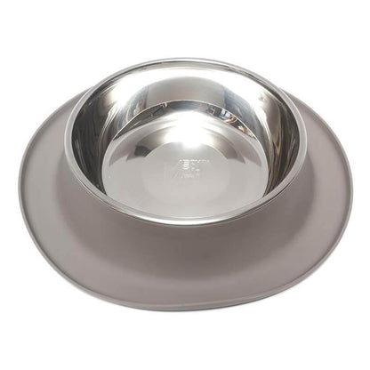 Messy Mutts Single Silicone Feeder with Stainless Bowl, Medium