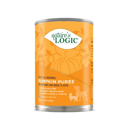 Nature's Logic Pumpkin Puree Food Supplement for Dogs and Cats