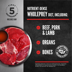 Orijen Freshprey Beef, Pork & Lamb Recipe Grain-Free Frozen Dog Food