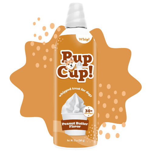 Pup Cup! Peanut Butter Flavored Whipped Cream for Dogs